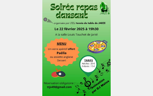 Soirée repas dansant