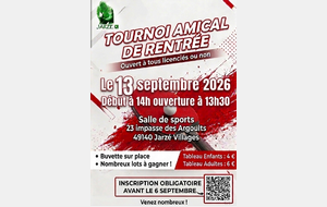 Tournoi de rentrée
