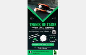 Tournoi de rentrée